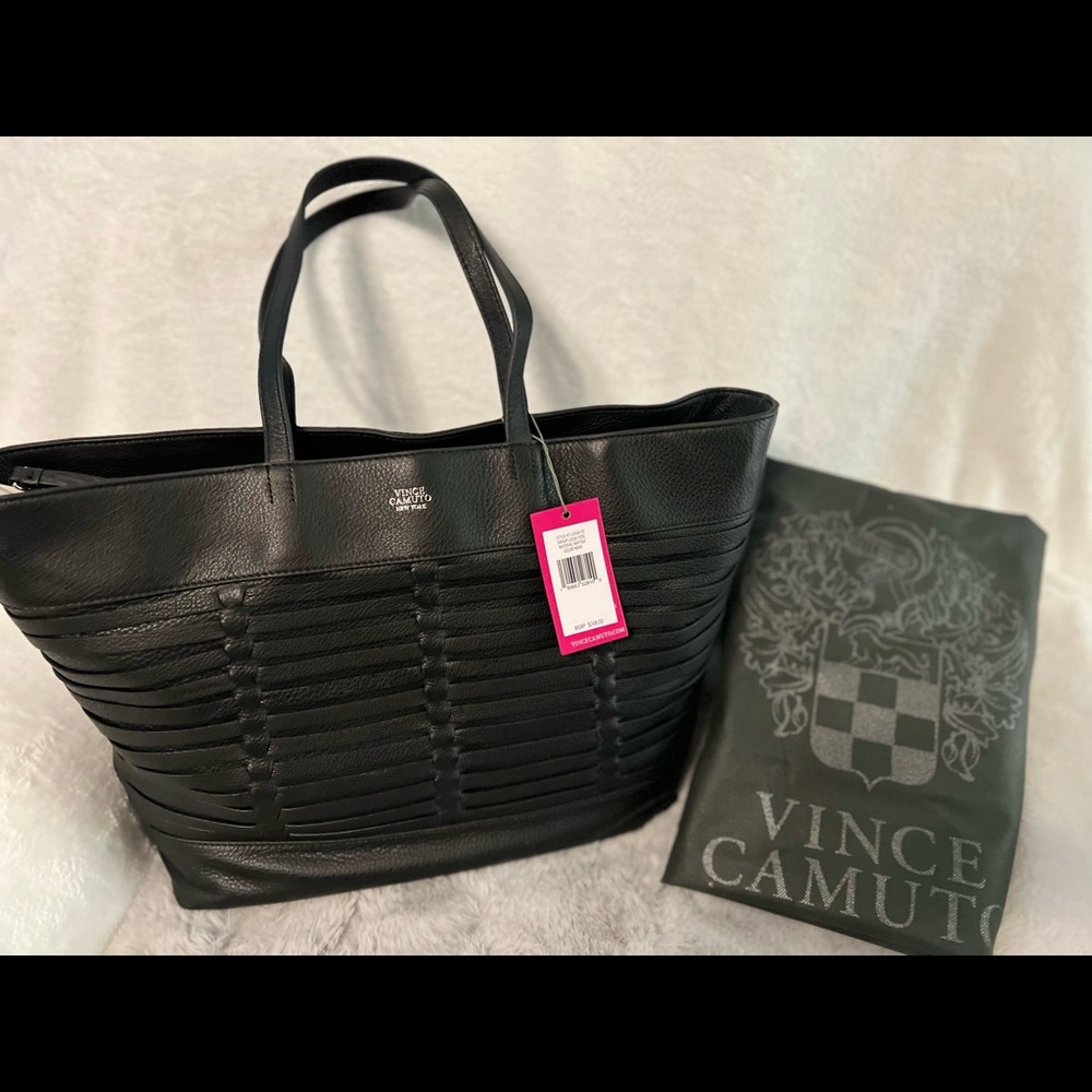 BRAND NEW. Vince Camuto Loida Tote in Black. Dust Bag included.